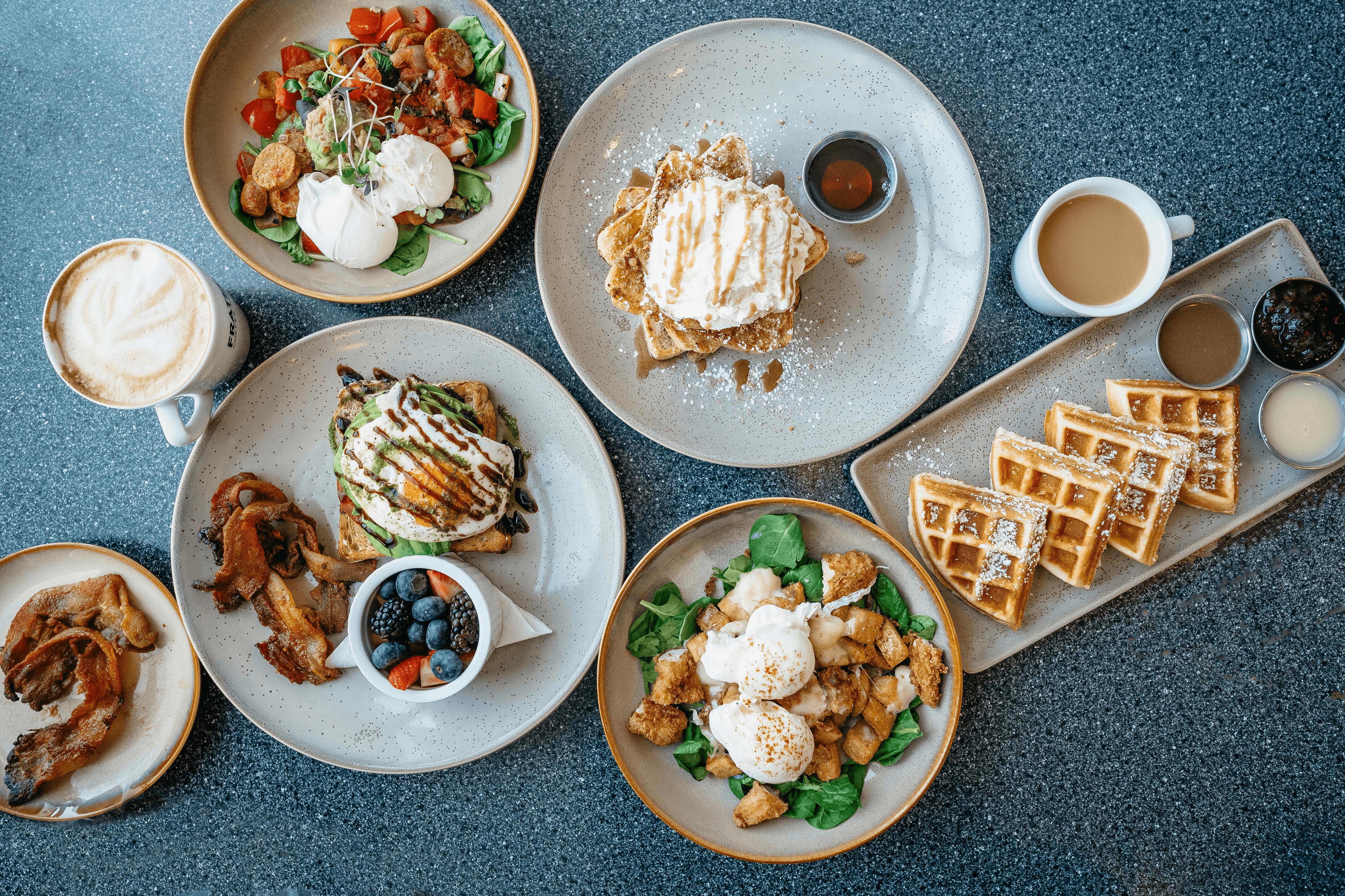 Waffle iron breakfast tradition