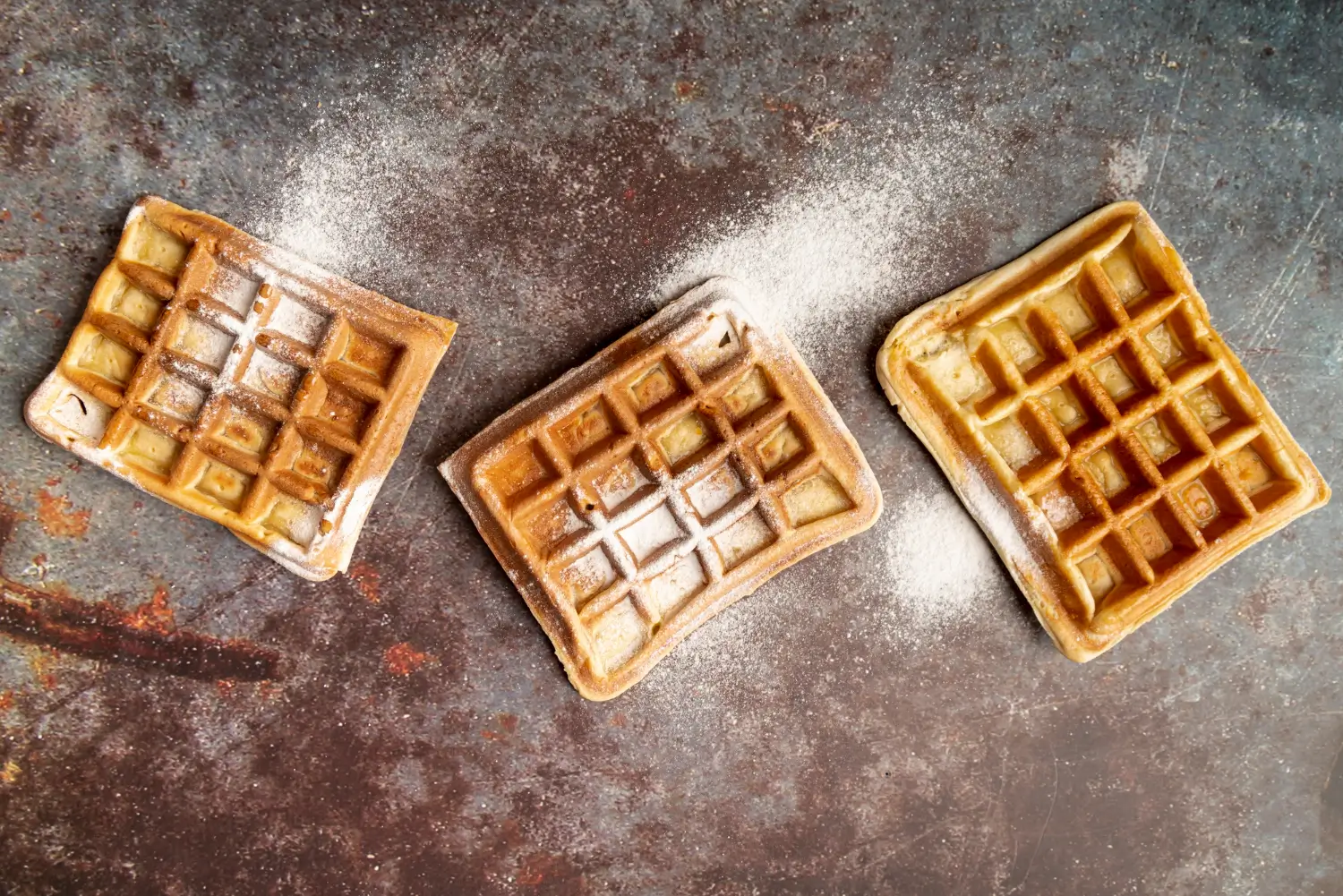 Waffles Cooked for Too Long