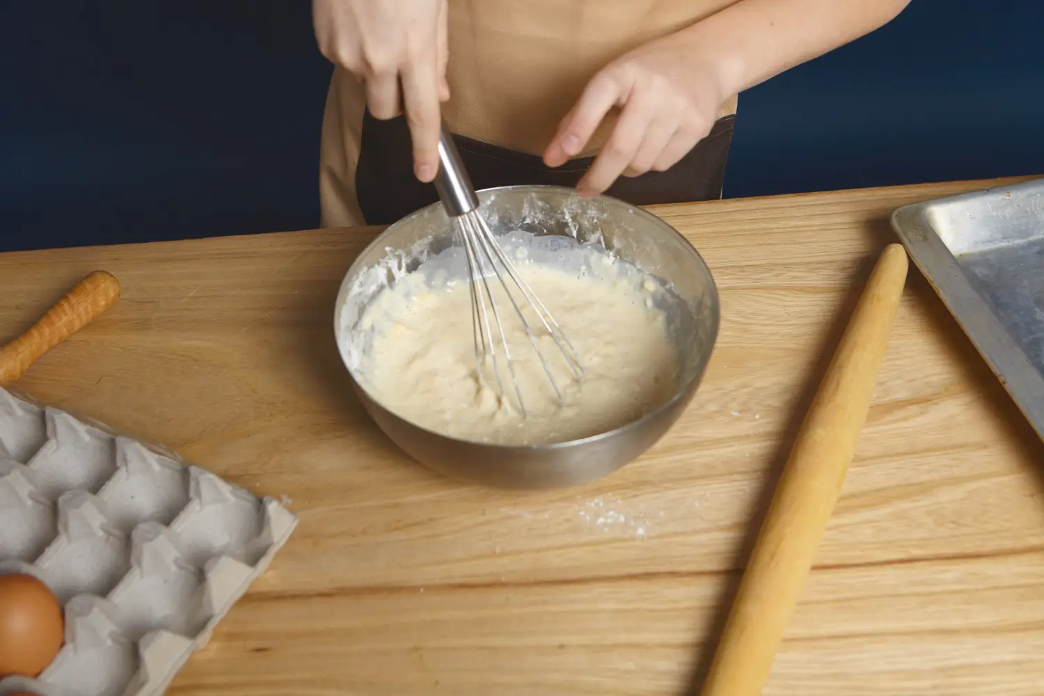 overmixing batter of waffle