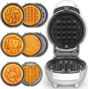 6-in-1-Mini-Waffle-Maker-With-Removable-Plates