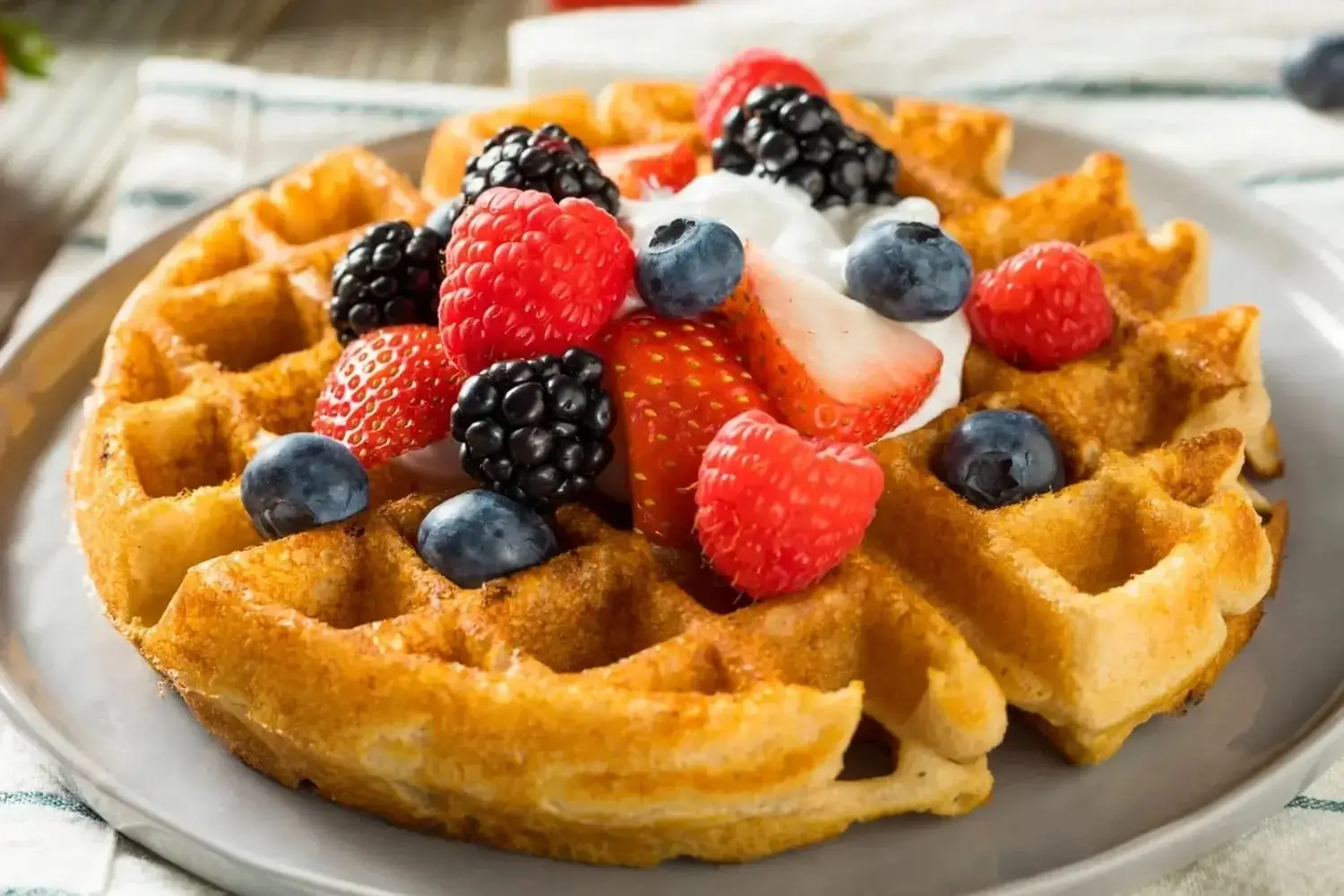 fluffy vegan waffle recipe