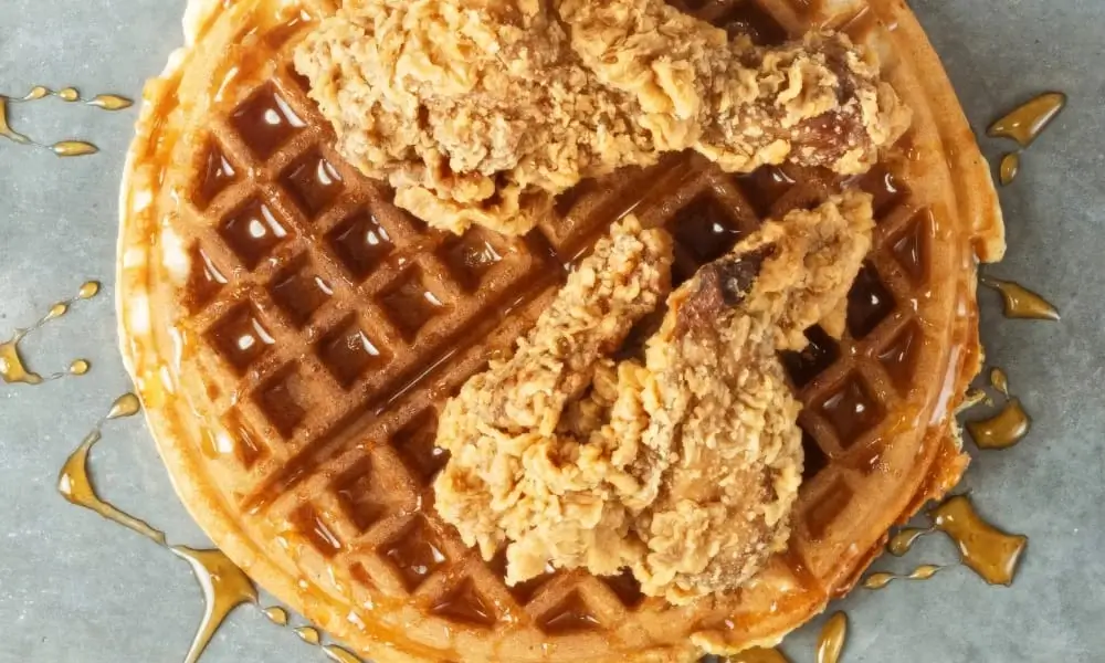 spicy chicken and waffles