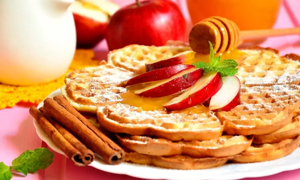 baked apple waffle recipe cozy fall breakfast