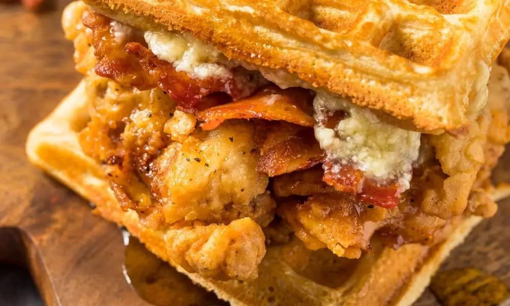 waffle chicken sandwich