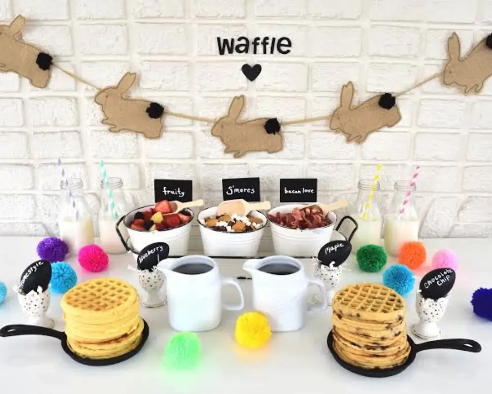 how to host a waffle party 