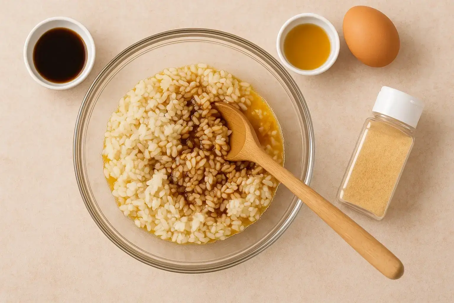 Ingredients-for-Rice-Cakes-in-a-Waffle-Maker