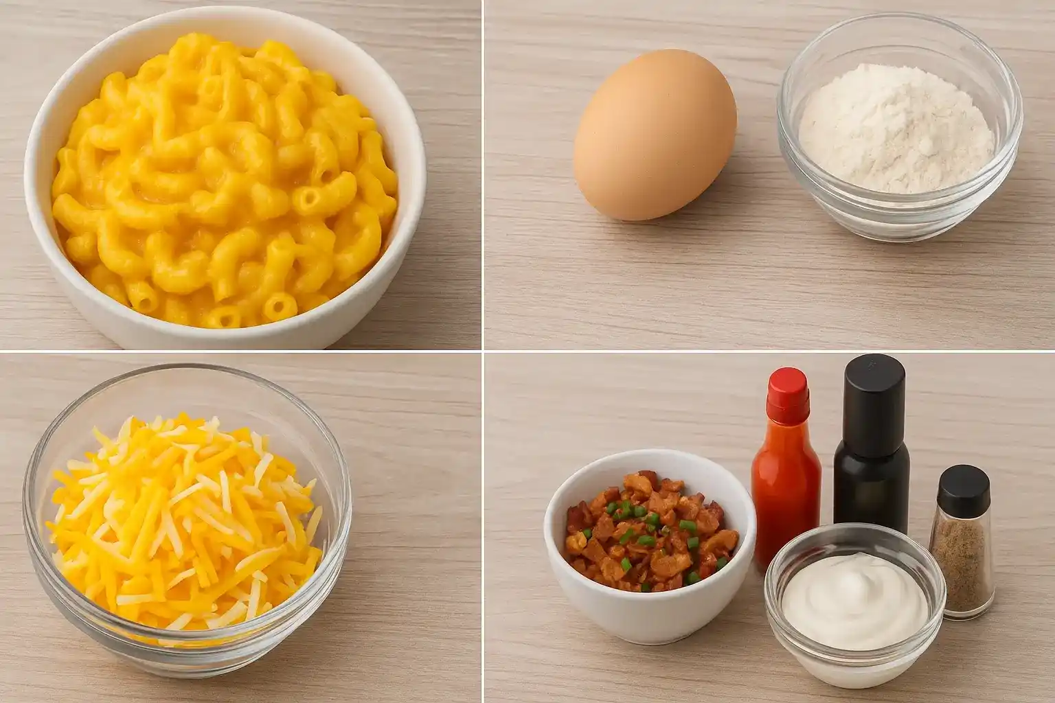 ingredients-for-mac-and-cheese-waffles