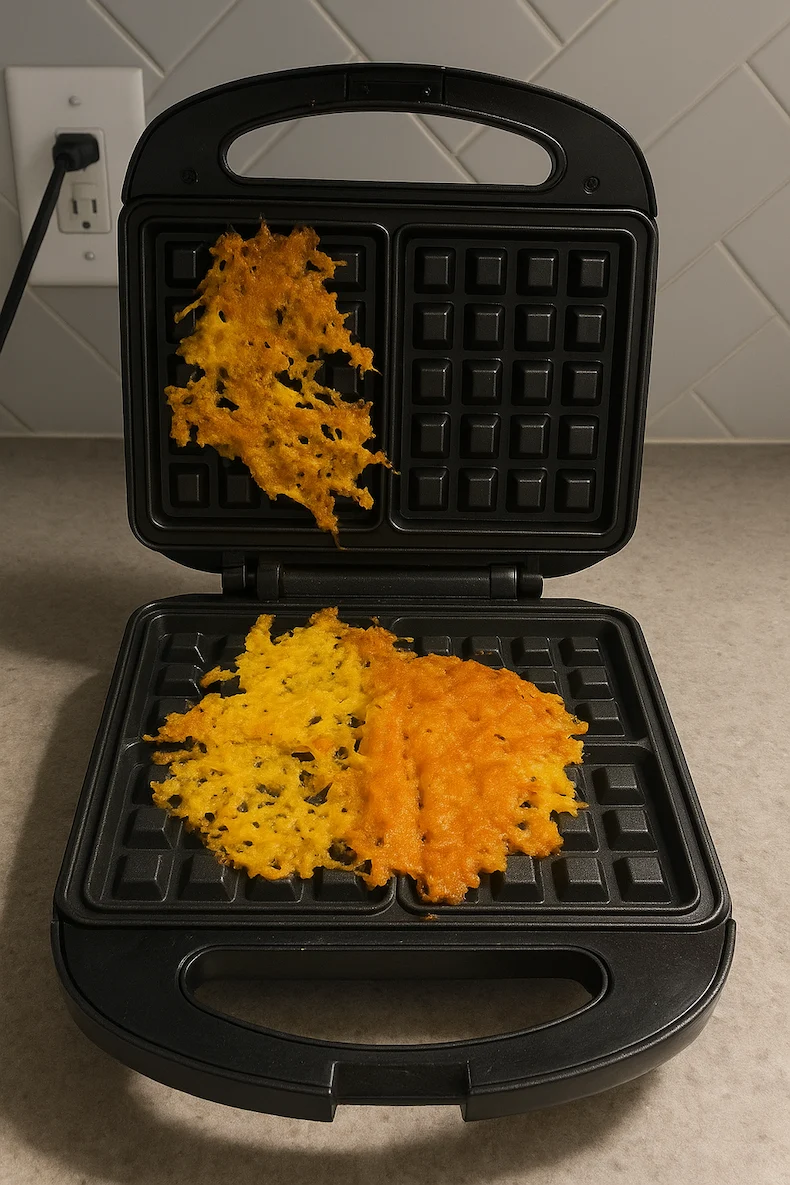 waffles sticking the iron